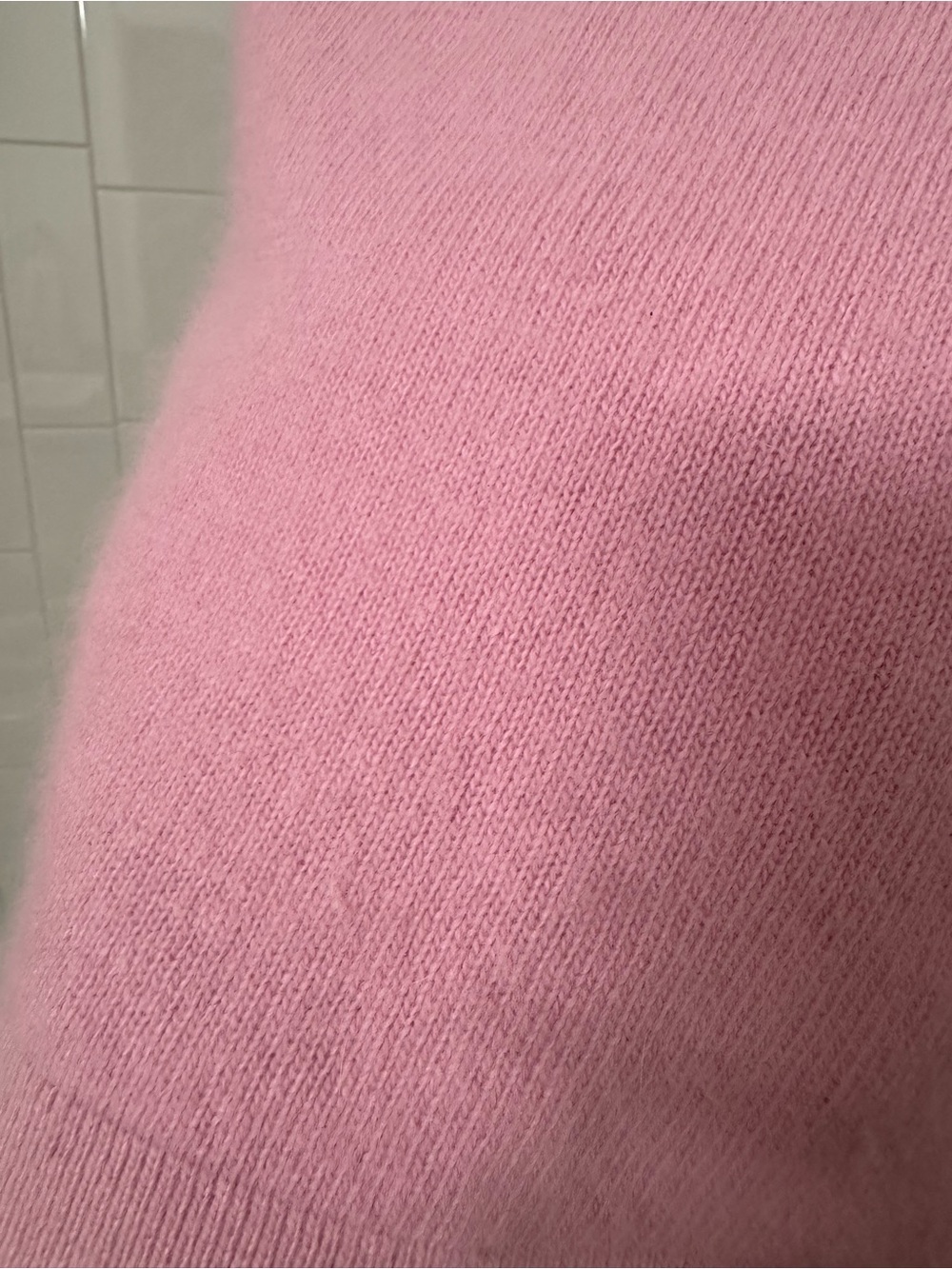 Vintage Pink Knit Tank (Rabbit Hair & Lamb Wool) - Picture 3 of 5
